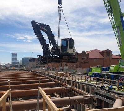 Bergspräckning Västlänken Göteborg